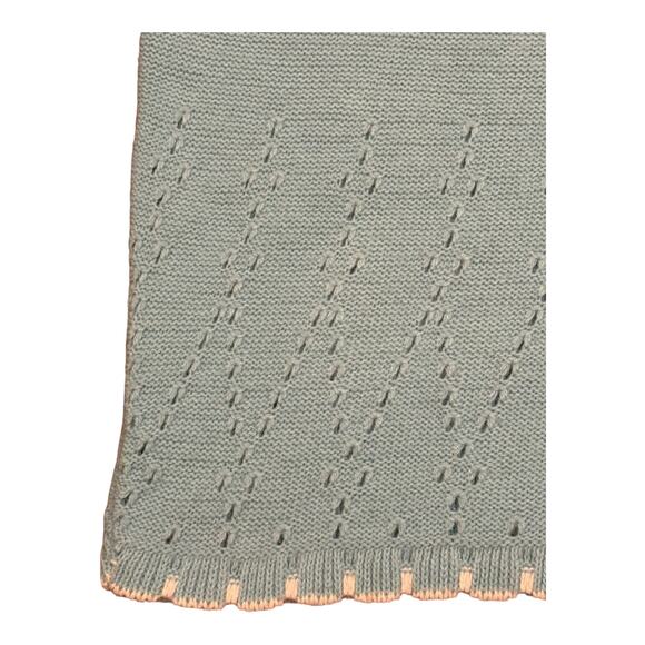 Vintage Turbo Orlon Colleen knitwear sweater vest blue & white trim size medium - Picture 6 of 12